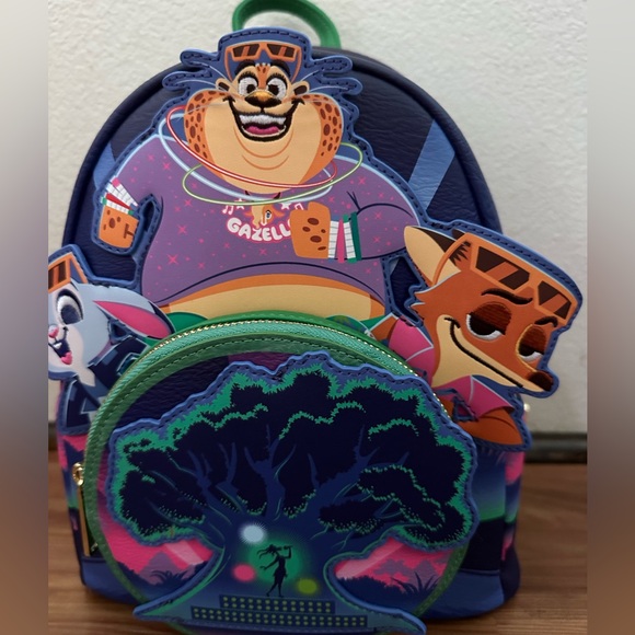 NWT Loungefly Disney Parks Zootopia Better Together Glow in the dark backpack - Picture 2 of 4